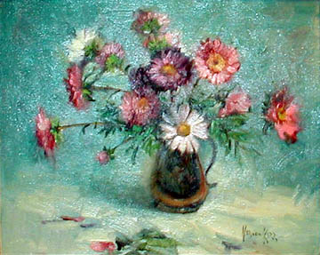 [painting of asters]