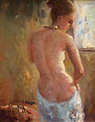 nude woman, view from back